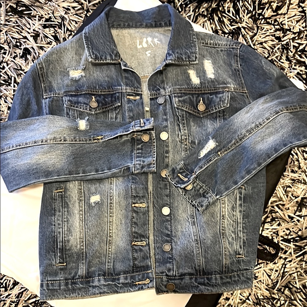 Black Label Classic distressed Blue Denim Jacket